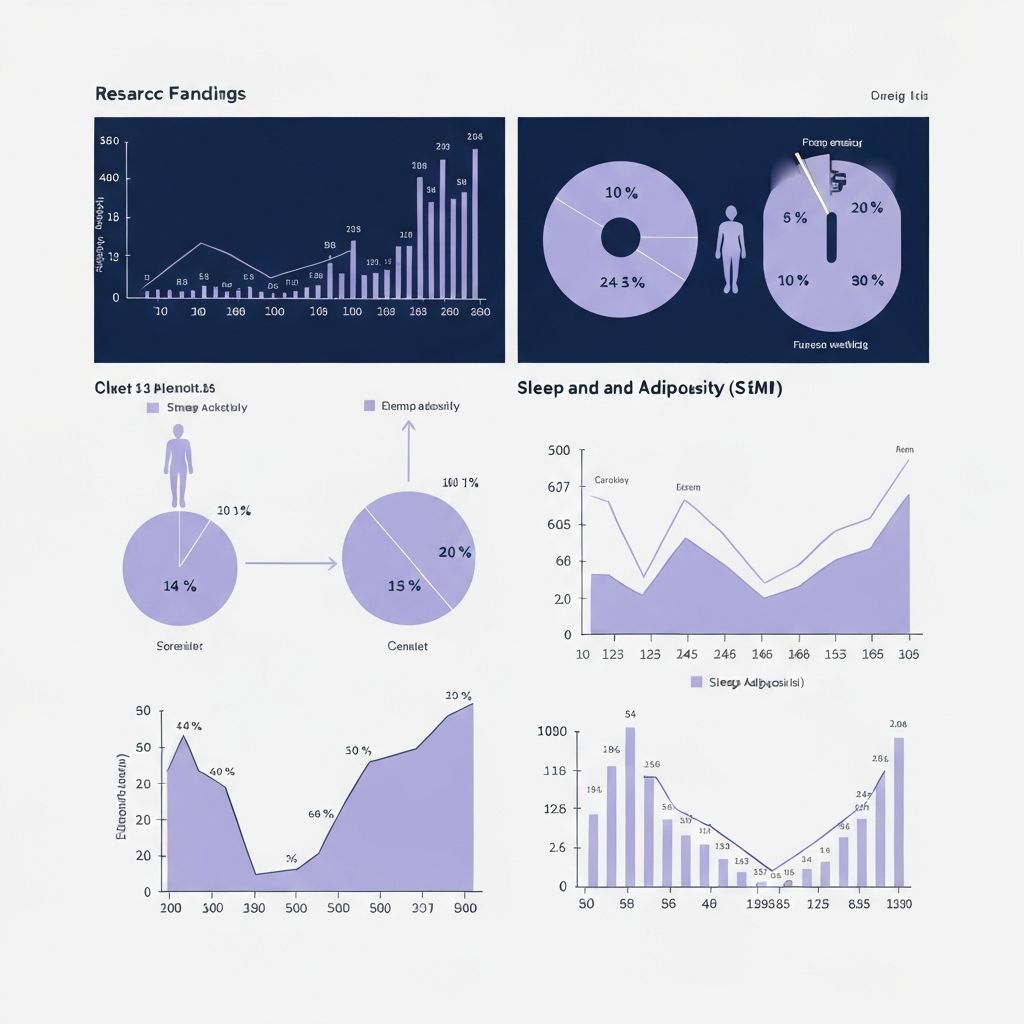 Research data visualization on sleep and adiposity