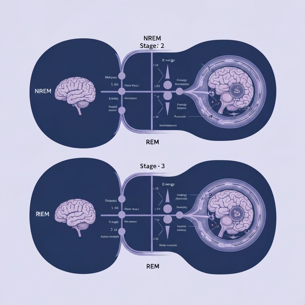 Visualization of sleep stages and energy metabolism